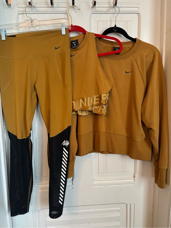 Nike Other - Nike Dri-FIT Mustard Crew Neck Sweatshirt